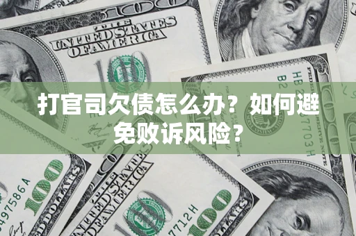 北京打官司欠债怎么办？如何避免败诉风险？