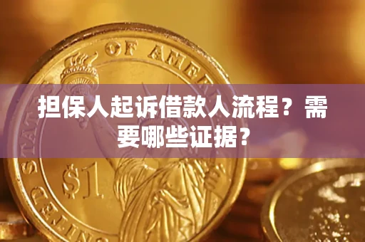 北京担保人起诉借款人流程?需要哪些证据? 北京担保人起诉借款人流程?需要哪些证据?