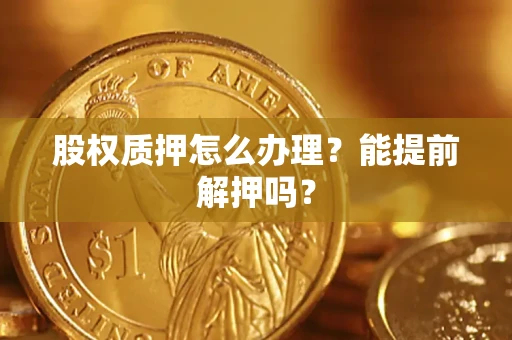 北京股权质押怎么办理？能提前解押吗？